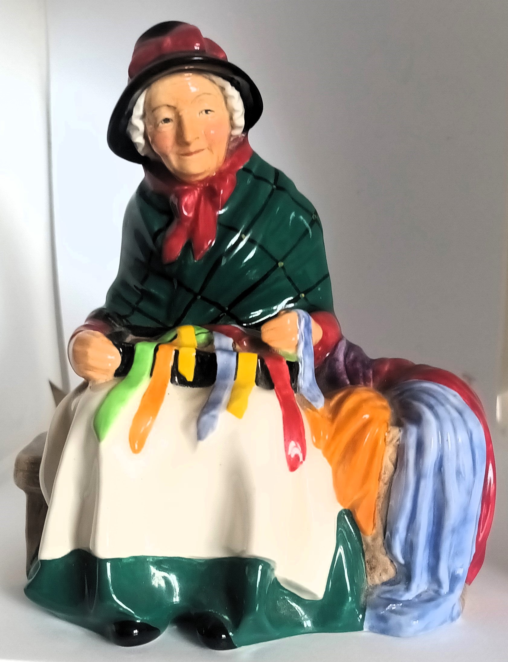 Royal Doulton English Porcelain Figurine ~ "Silks and Ribbons" ~ HN 2017